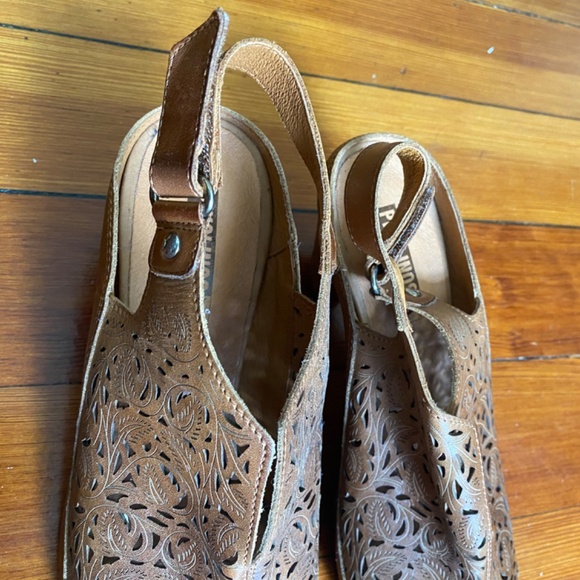 NWOT Pikolinos heeled sandals brown size 8.5 US, size 39 European - Picture 7 of 8